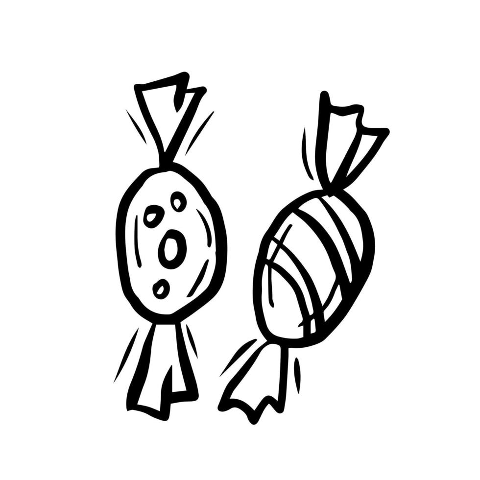 Candy doodle vector illustration