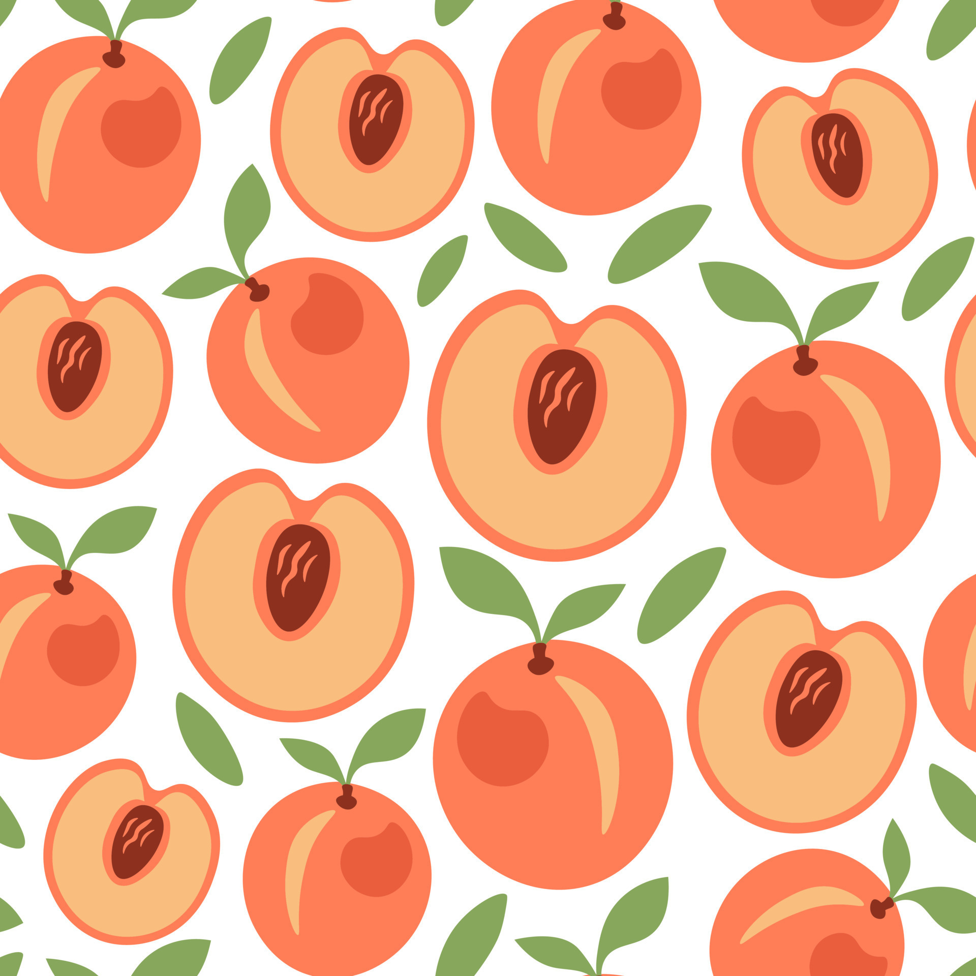 Peach cute colorful pattern 9878411 Vector Art at Vecteezy