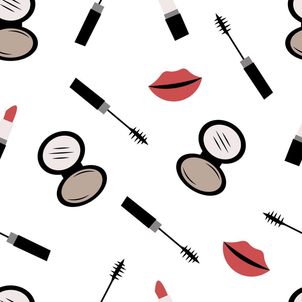 Cosmetic endless pattern vector