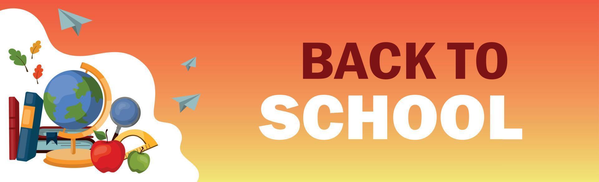 Back to School, New School Year Start - Vector