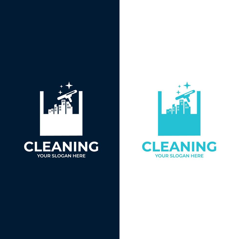 cleaning clean service logo icon vector. cleaning logo style collection vector