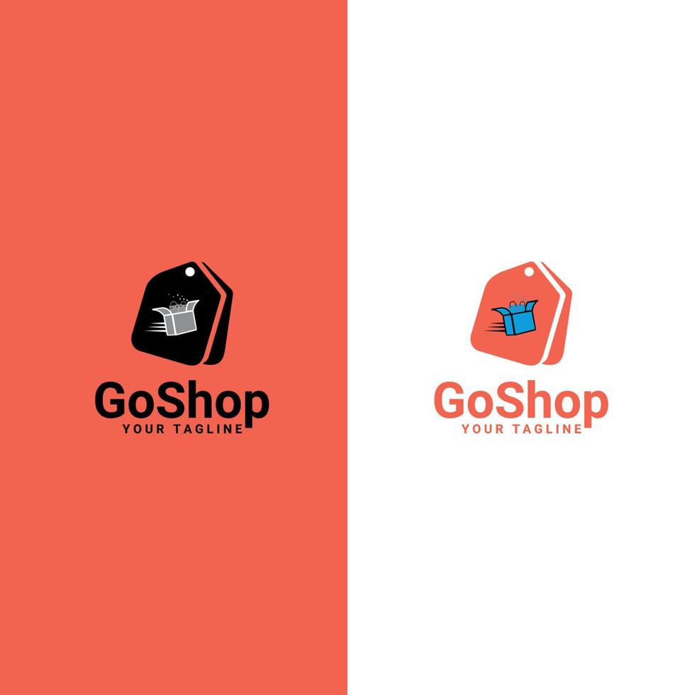 Online Shopping Logo. vector logo shop. Unique Shopping and Retail Logo Template