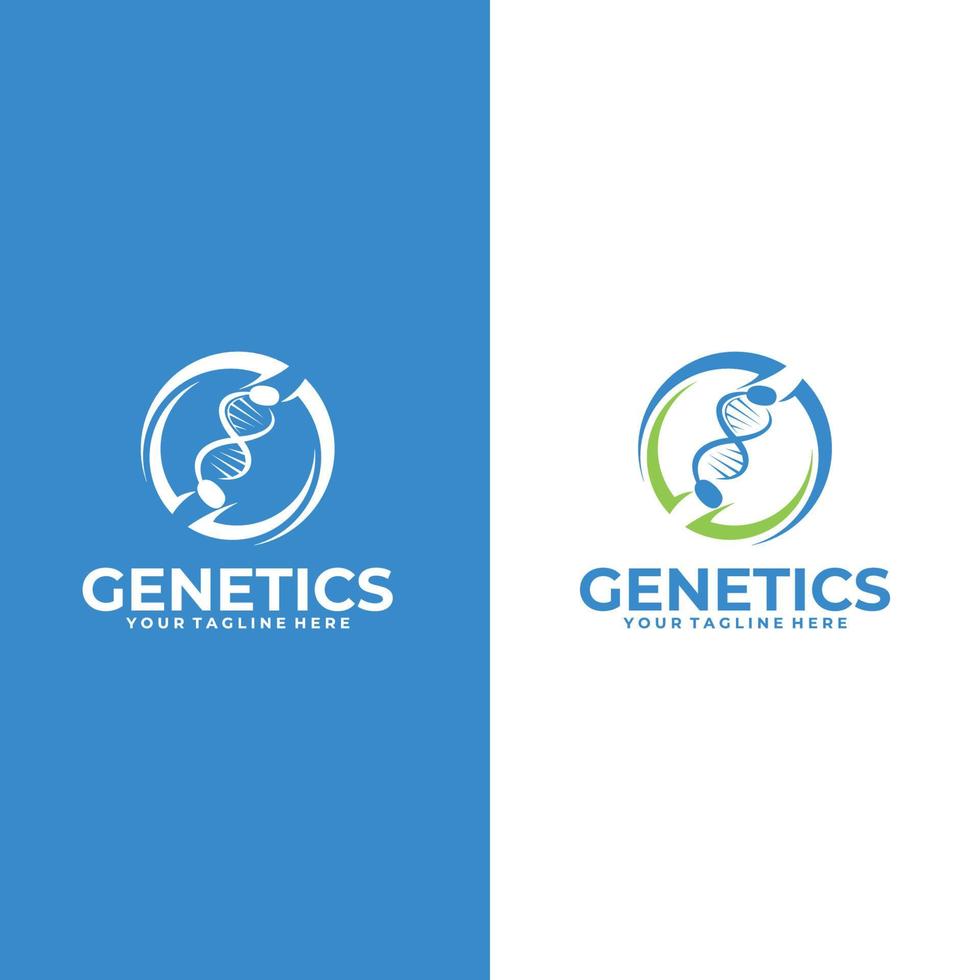 DNA vector logo collection. dna care logo designs simple modern for medical service