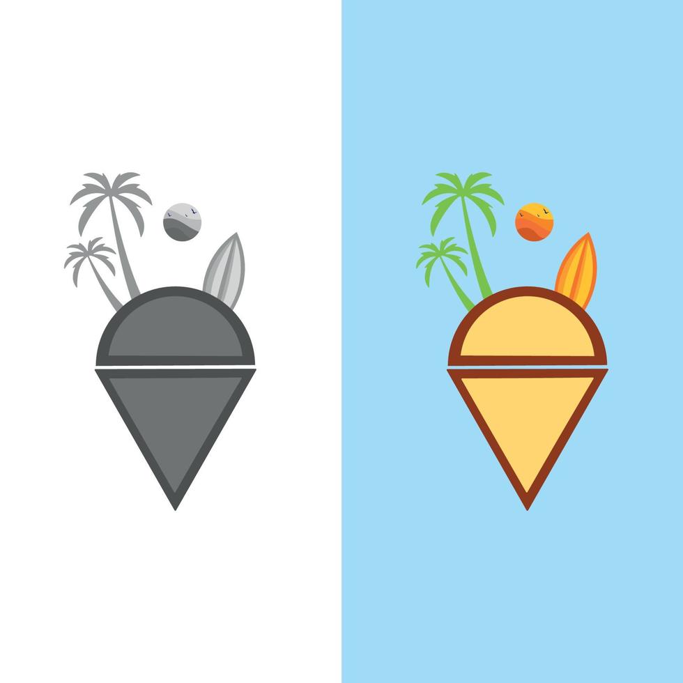logotipo de helado. ilustración vectorial de helado. vector