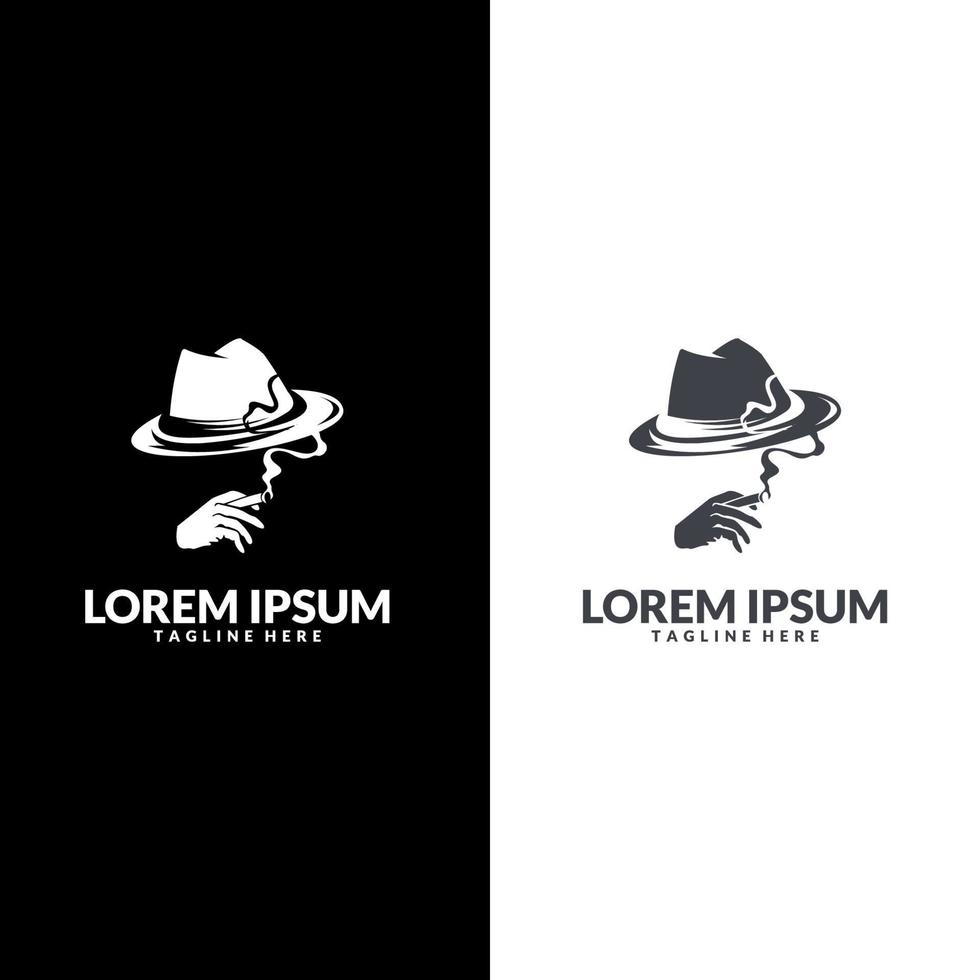 Spy detective logo design template. py icon. Vintage label. Private detective logo. Vector illustration.
