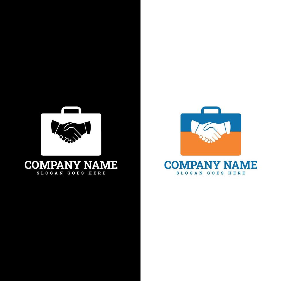 Vector Design Template Logo Deal. logo design agreement meaning friendship, partnership cooperation, business teamwork and trust