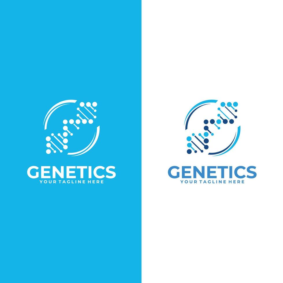 DNA vector logo collection. dna care logo designs simple modern for medical service