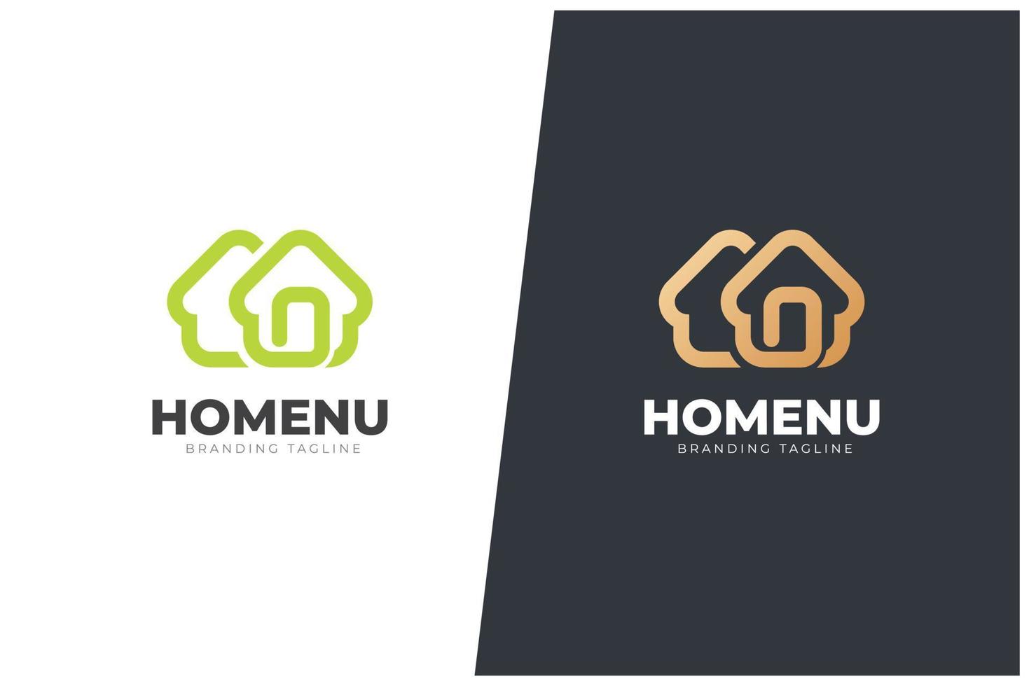 Home Vector Logo Concept Real Estate Renovation Modern Structure Architecture