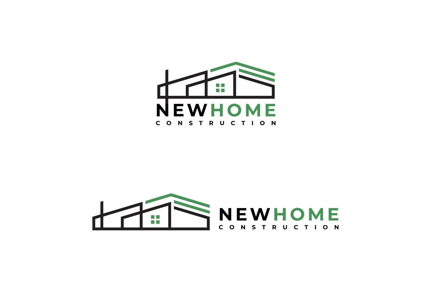 Home Vector Logo Concept Real Estate Renovation Modern Structure Architecture