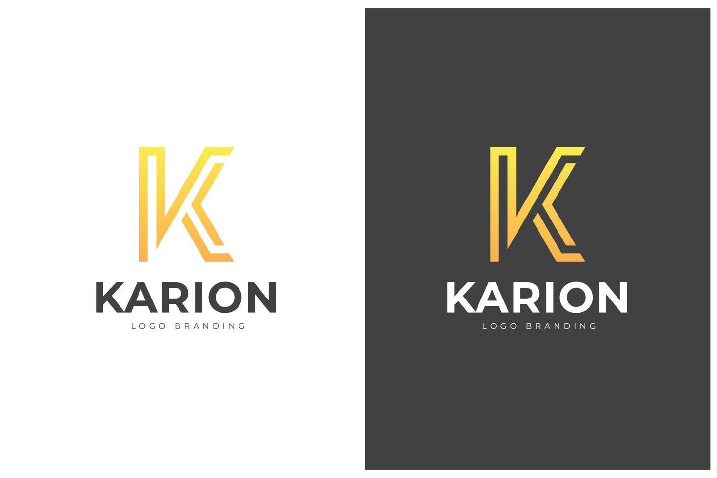 K Letter Logo Vector Concept Icon Trademark. Universal K Logotype Brand