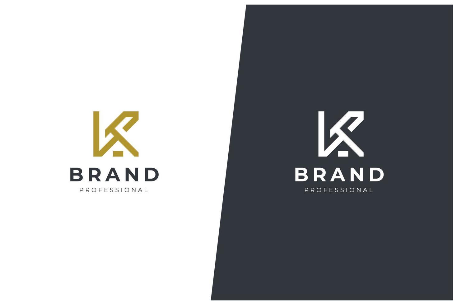 K Letter Logo Vector Concept Icon Trademark. Universal K Logotype Brand