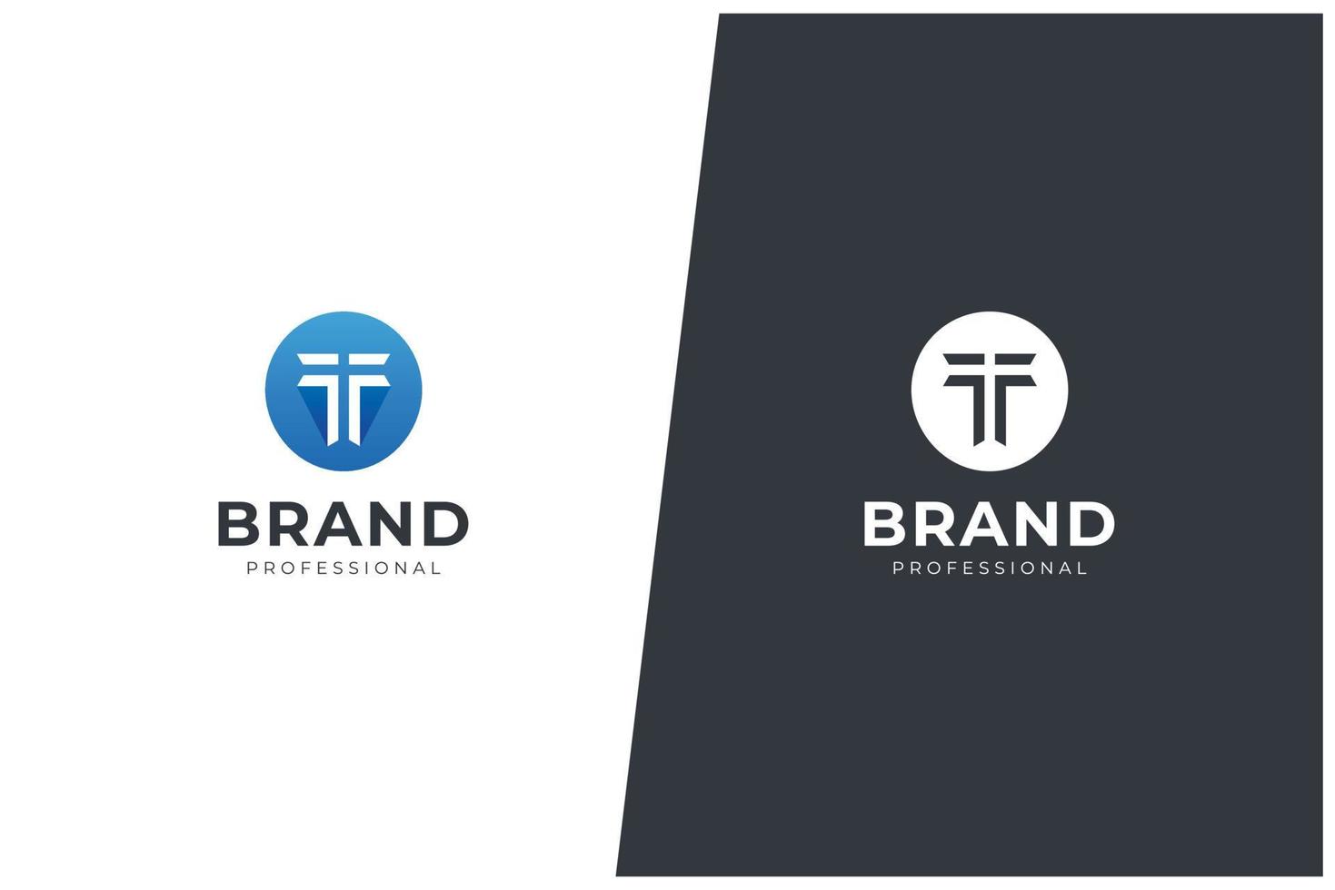 T Letter Logo Vector Concept Icon Trademark. Universal T Logotype Brand