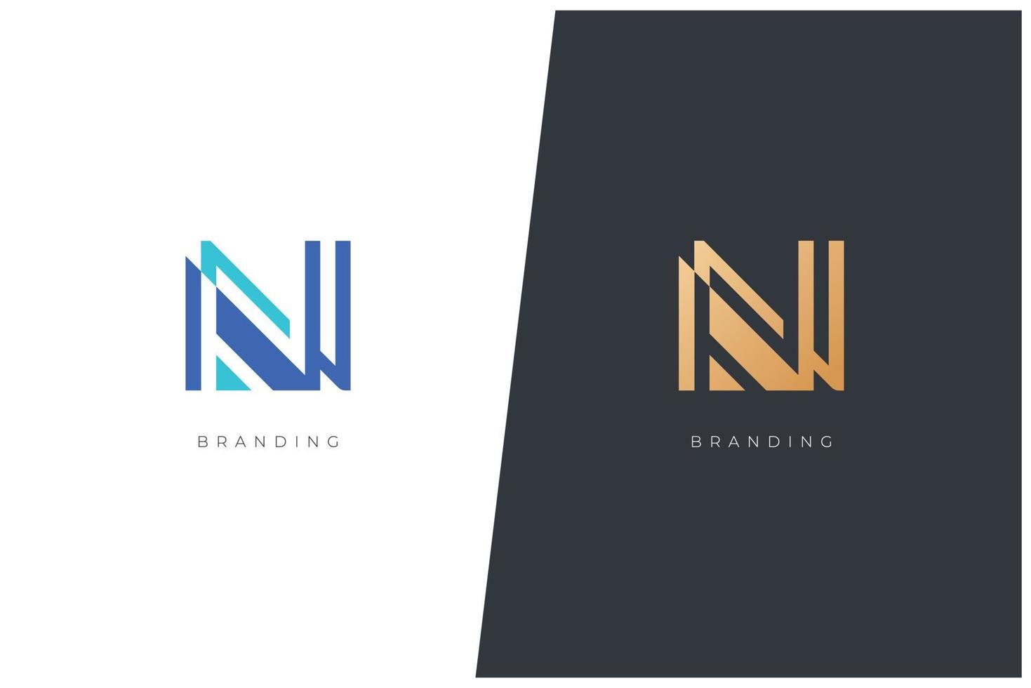 N Letter Logo Vector Concept Icon Trademark. Universal N Logotype Brand