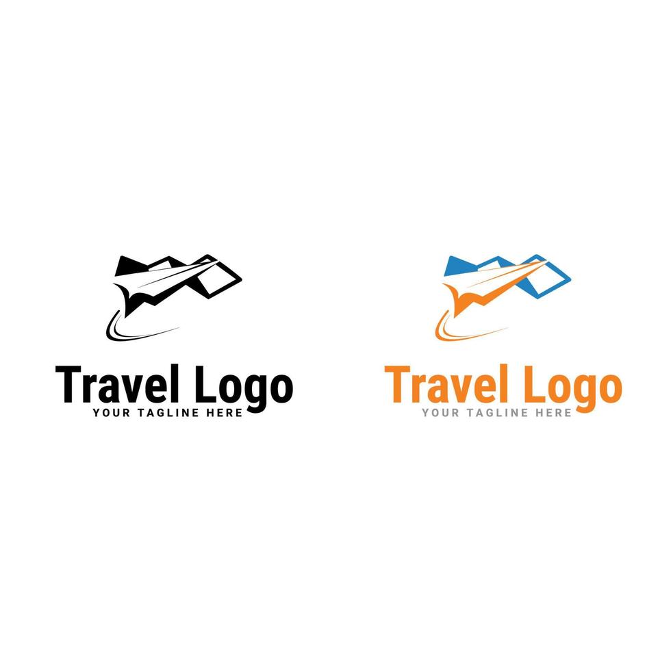 plantilla de logotipo de viaje. agencia de viajes y guia turistico vector