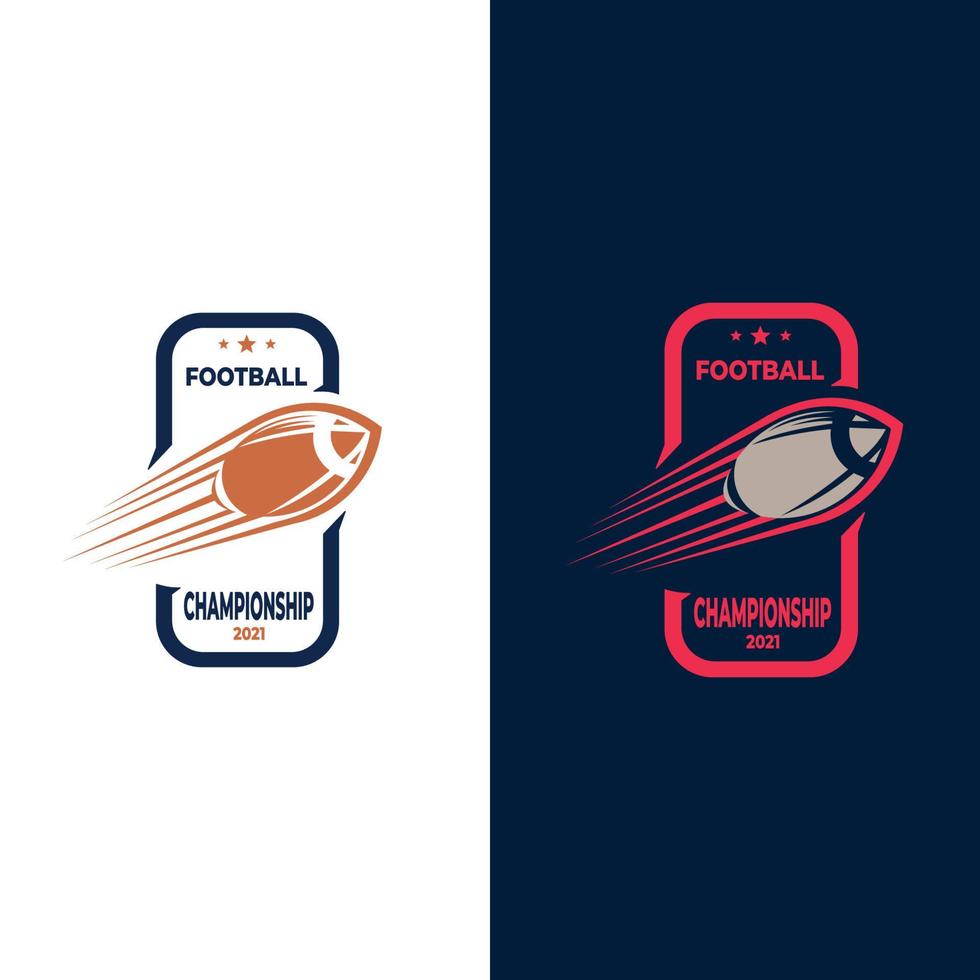 logotipo de rugby plantilla de logotipo de fútbol americano vector