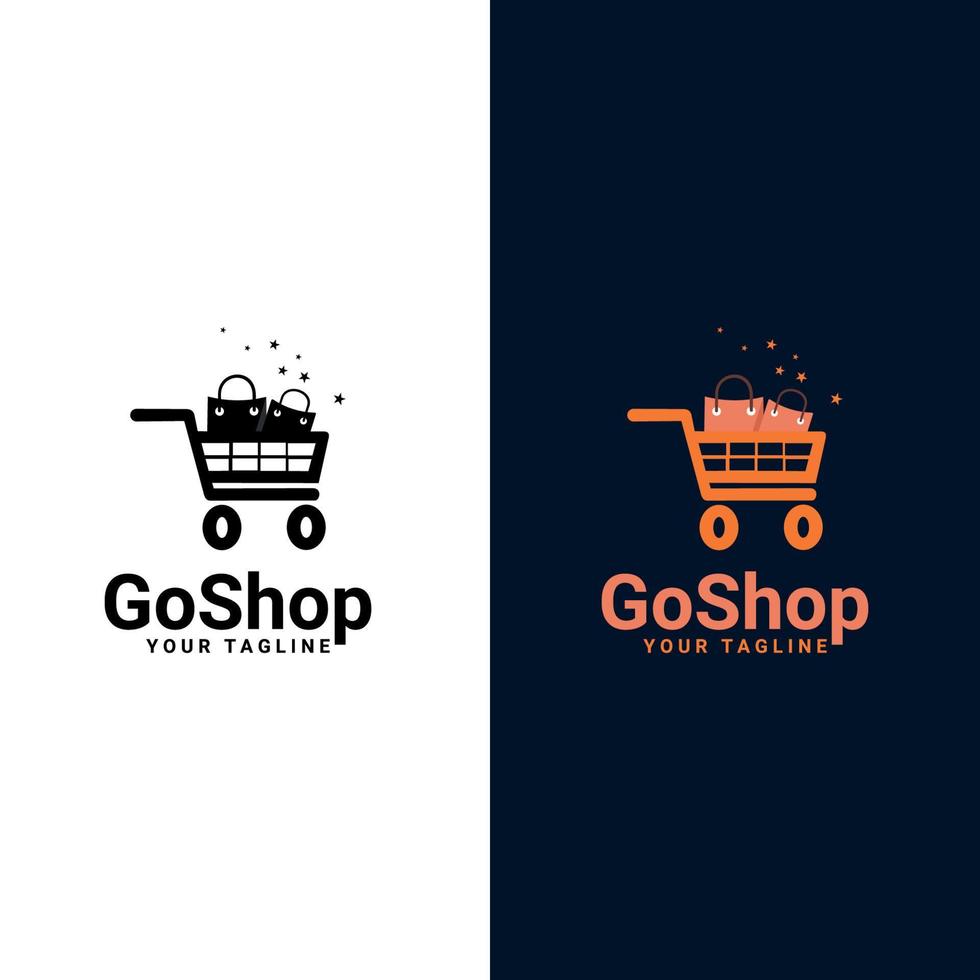 Online Shopping Logo. vector logo shop. Unique Shopping and Retail Logo Template 9880152 Vector