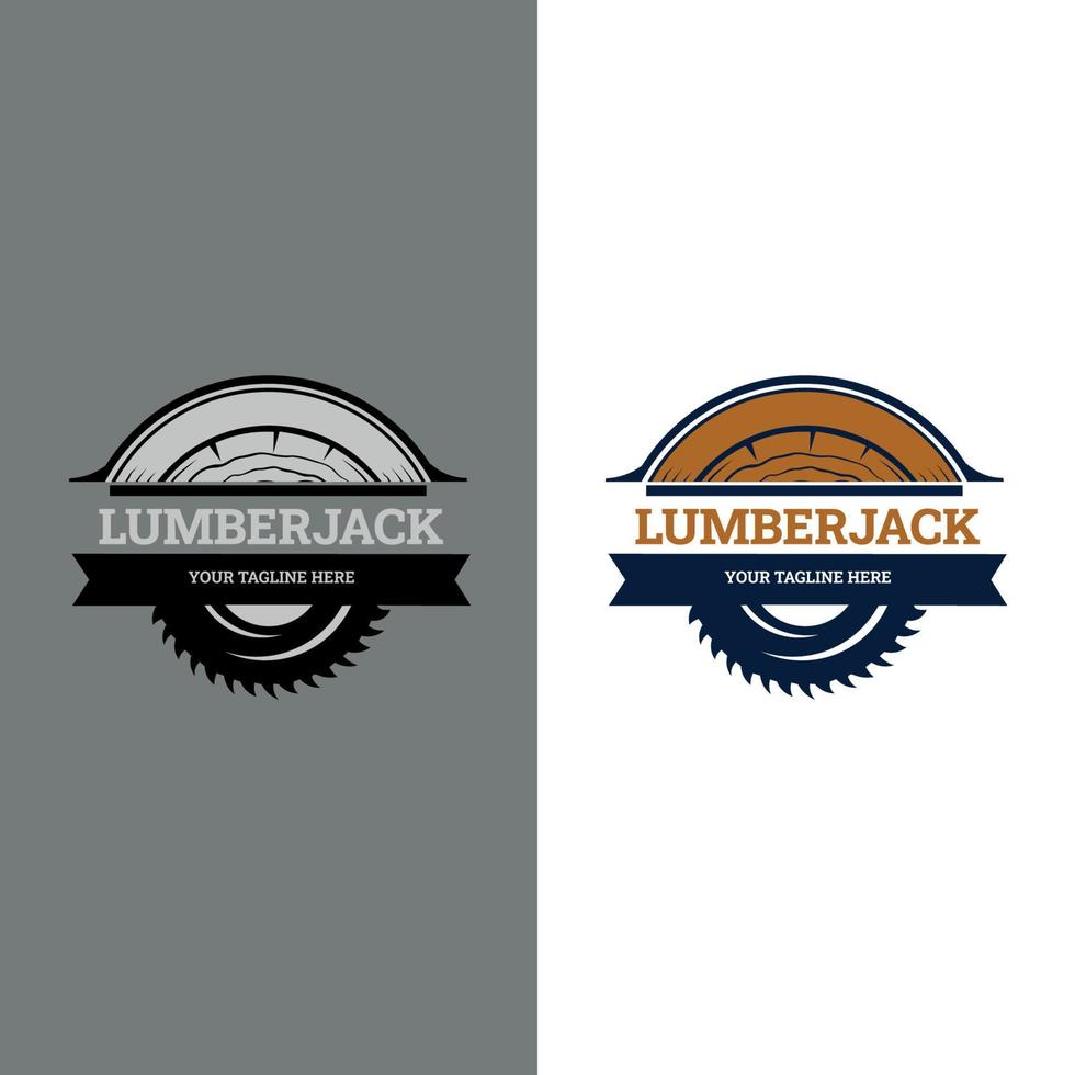 Lumberjack log. Woodworking Cross Axe Logo Design, Creative Carpentry Lumberjack Emblem Vector