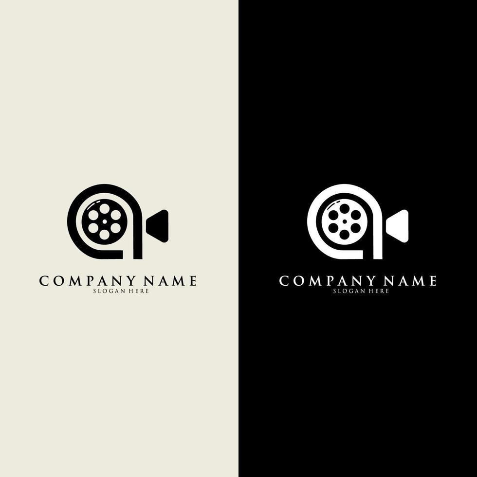 plantilla de vector de icono de logotipo de fotografía de cámara. fotografía de cámara moderna simple minimalista.