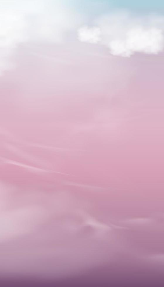 hermoso crepúsculo de puesta de sol con cielo pastel en rosa, púrpura, cielo azul, paisaje vertical dramático del cielo del atardecer en la noche, dulzura vectorial fondo natural de la bandera del amanecer o la luz del sol durante cuatro estaciones vector