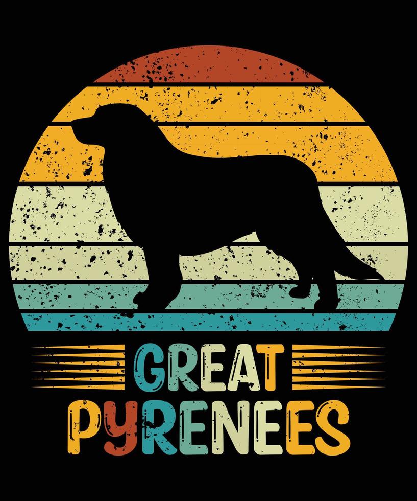 Vintage Retro Great Pyrenees T Shirt Great Pyrenees Gifts Vintage Retro Great Pyrenees T Shirt Great Pyrenees Gifts