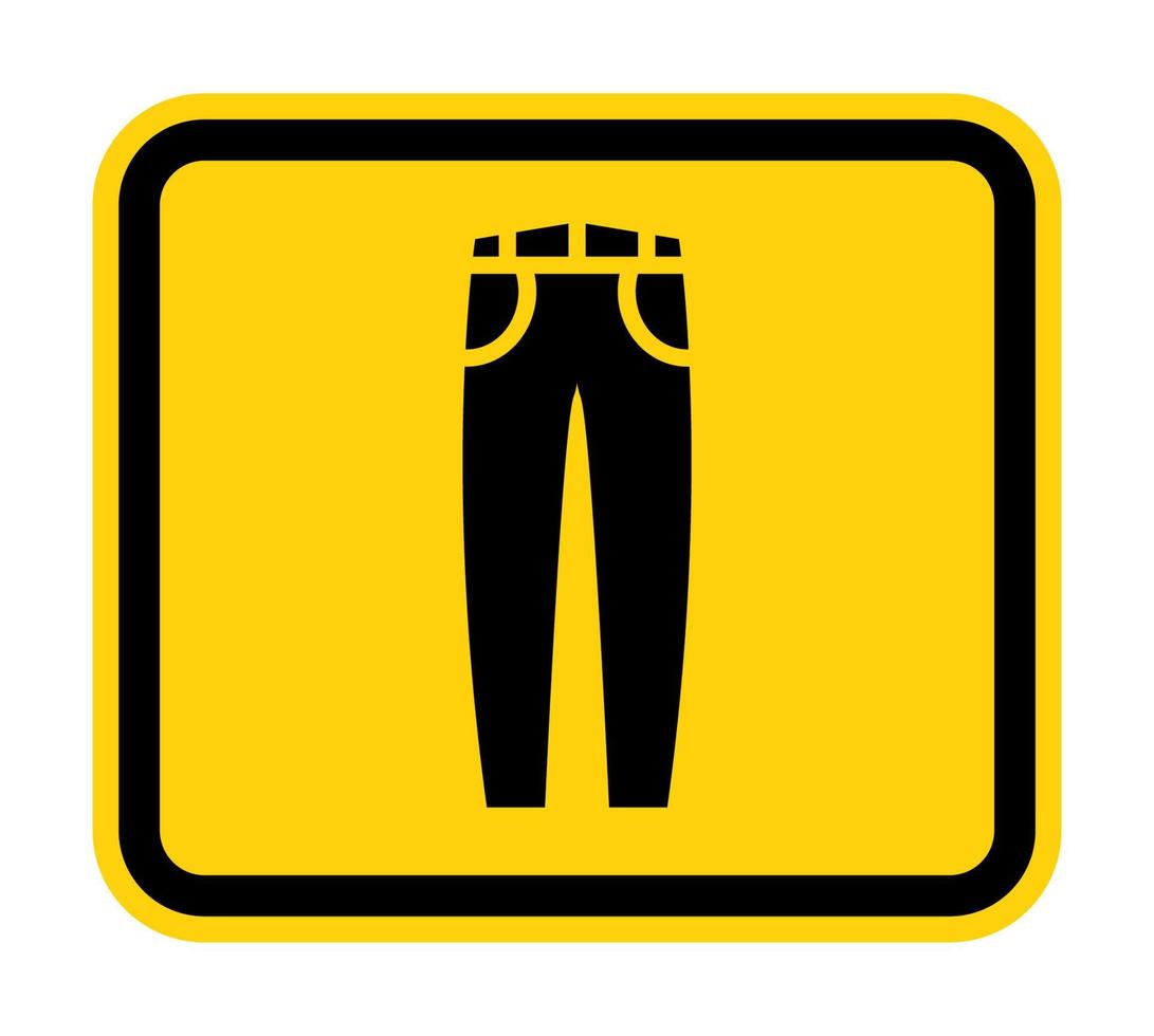 icono de vector de jeans aislado sobre fondo blanco