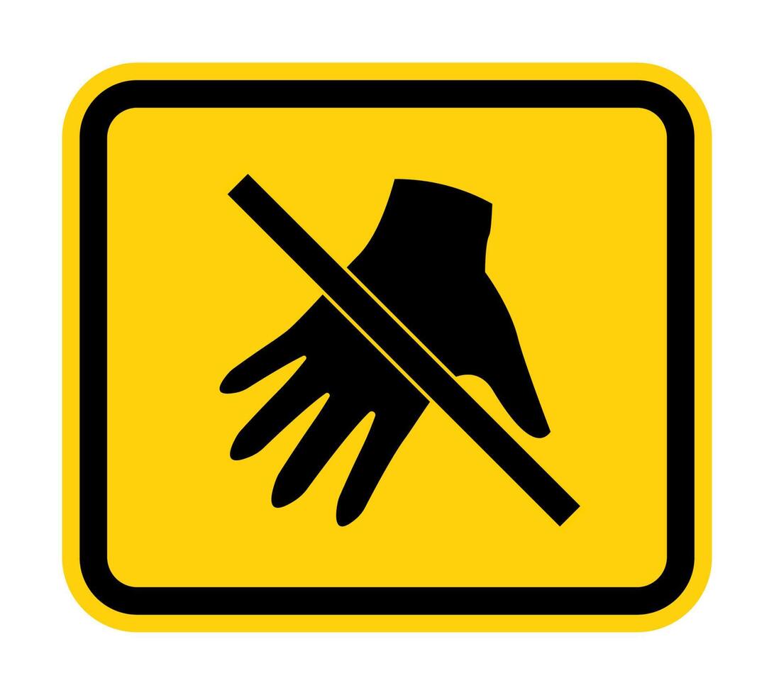 Hot Surface Do Not Touch vector