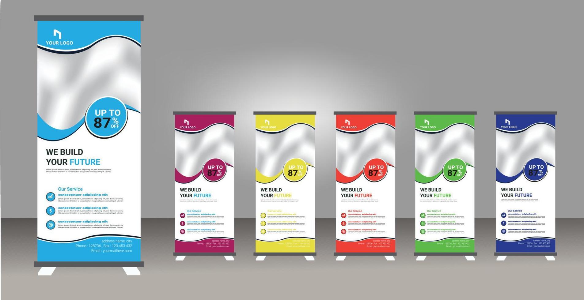 Roll up  banner design template, modern x-banner, rull up design, Golf Competition Roll Up Banne,Modern Sport Rull Up Banner Template Vector EPS