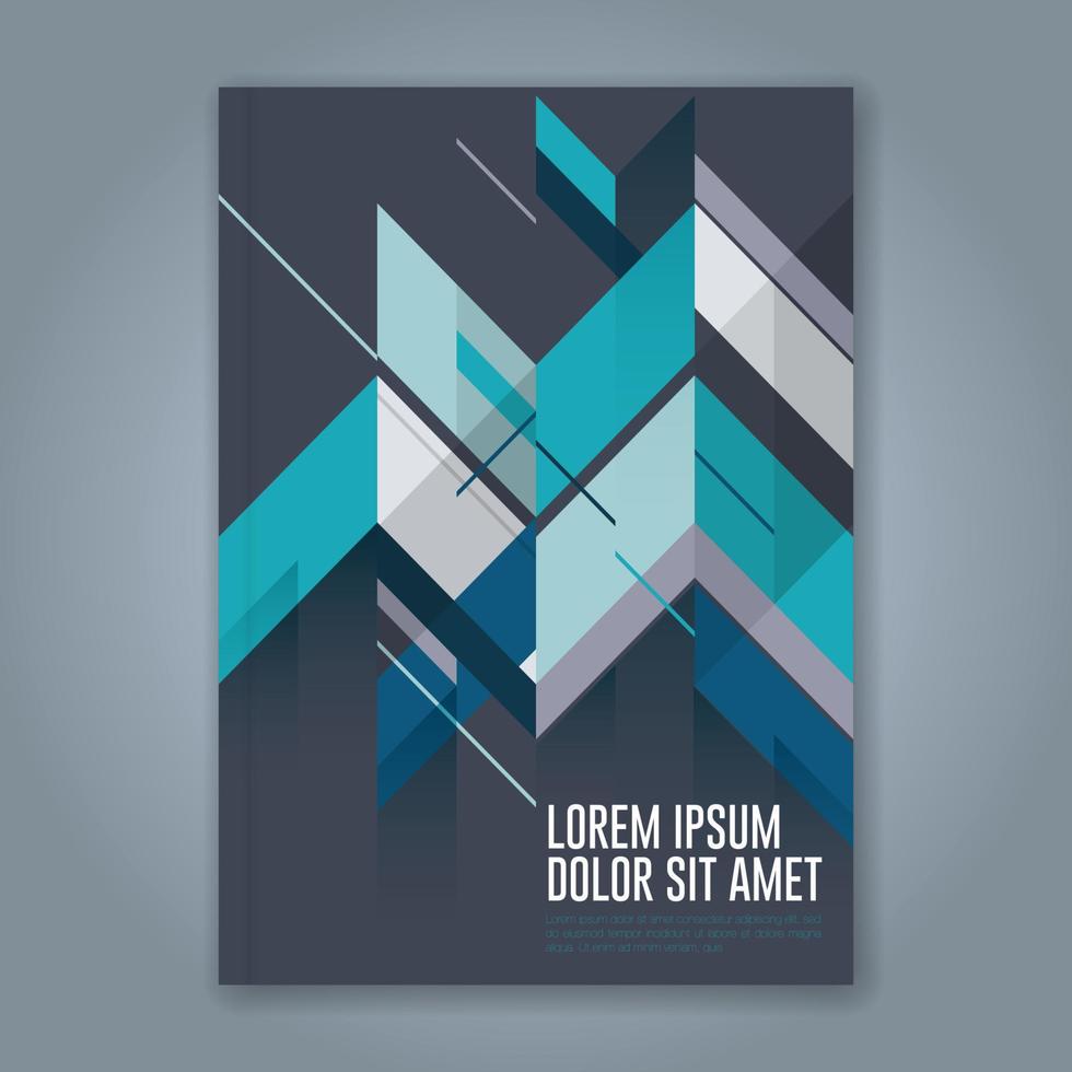 fondo de diseño de formas geométricas mínimas para informe anual de negocios portada de libro folleto folleto cartel vector