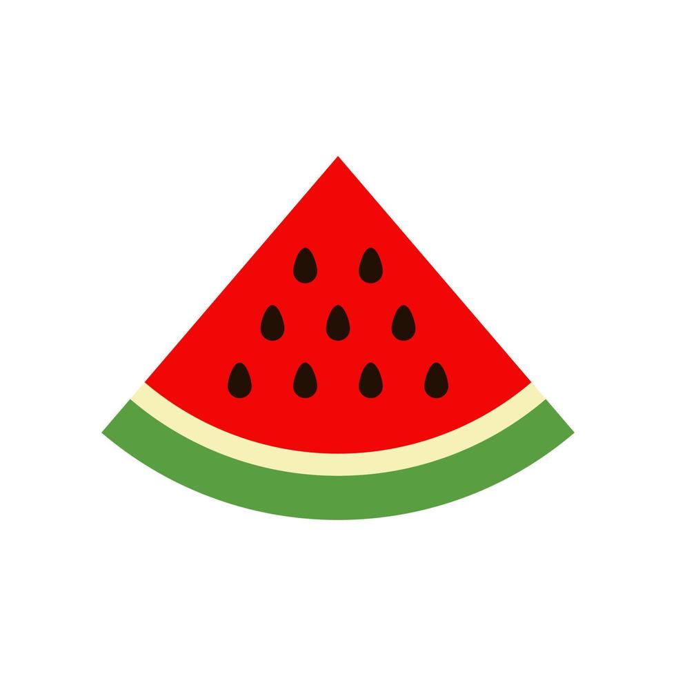 Watermelon vector icon isolated on white background