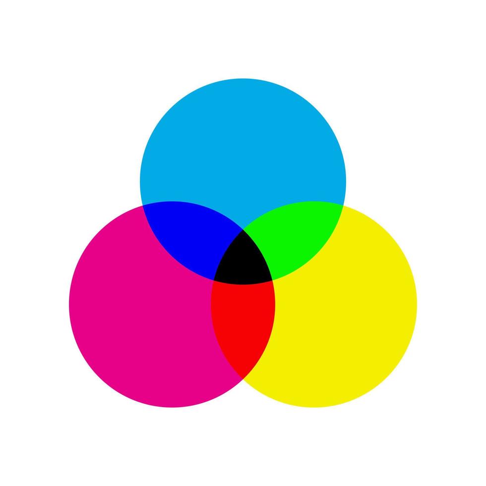 CMYK vector icon isolated on white background
