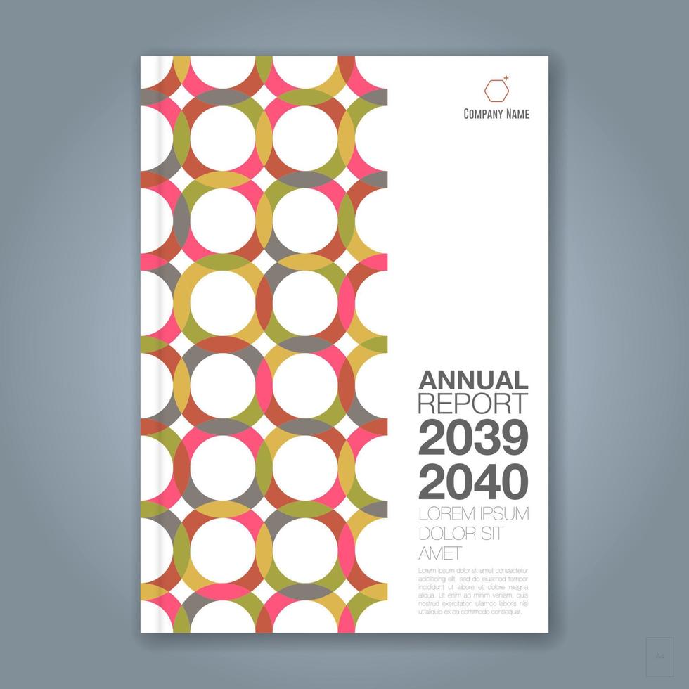 Abstract minimal geometric circle background for business annual report book cover brochure flyer poster vector