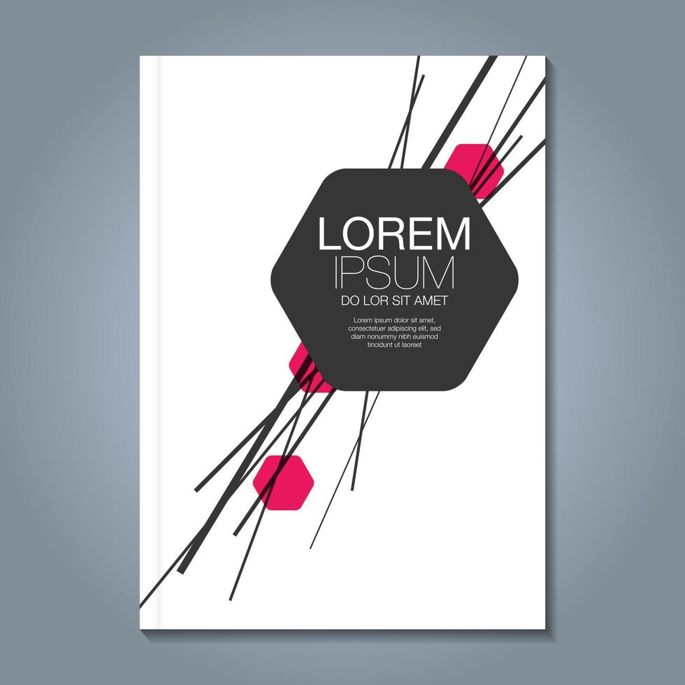 fondo de diseño de formas geométricas mínimas para informe anual de negocios portada de libro folleto folleto cartel vector