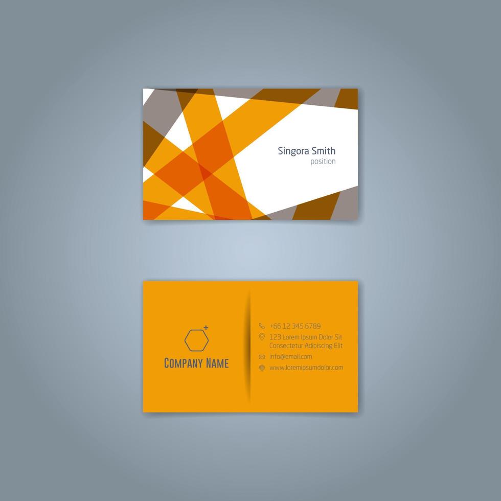 Modern trendy business card design template. Vector abstract creative business cards.