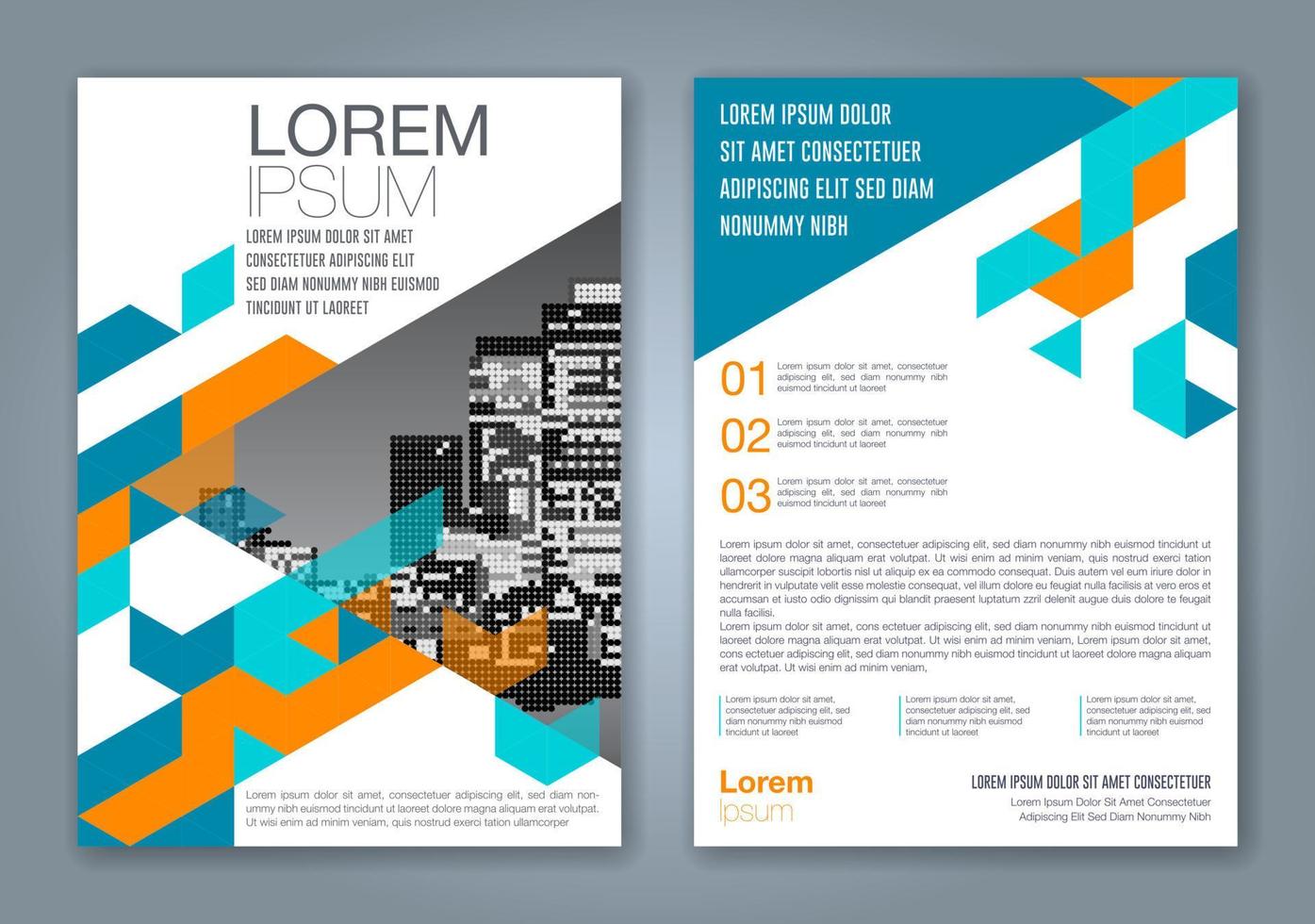 fondo de diseño de formas geométricas mínimas para informe anual de negocios portada de libro folleto folleto cartel vector