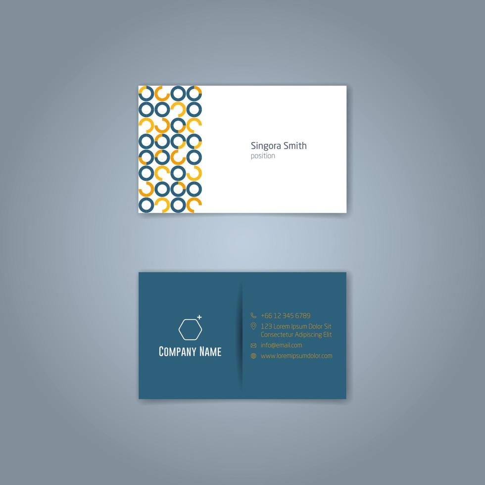 Modern trendy business card design template. Vector abstract creative business cards.