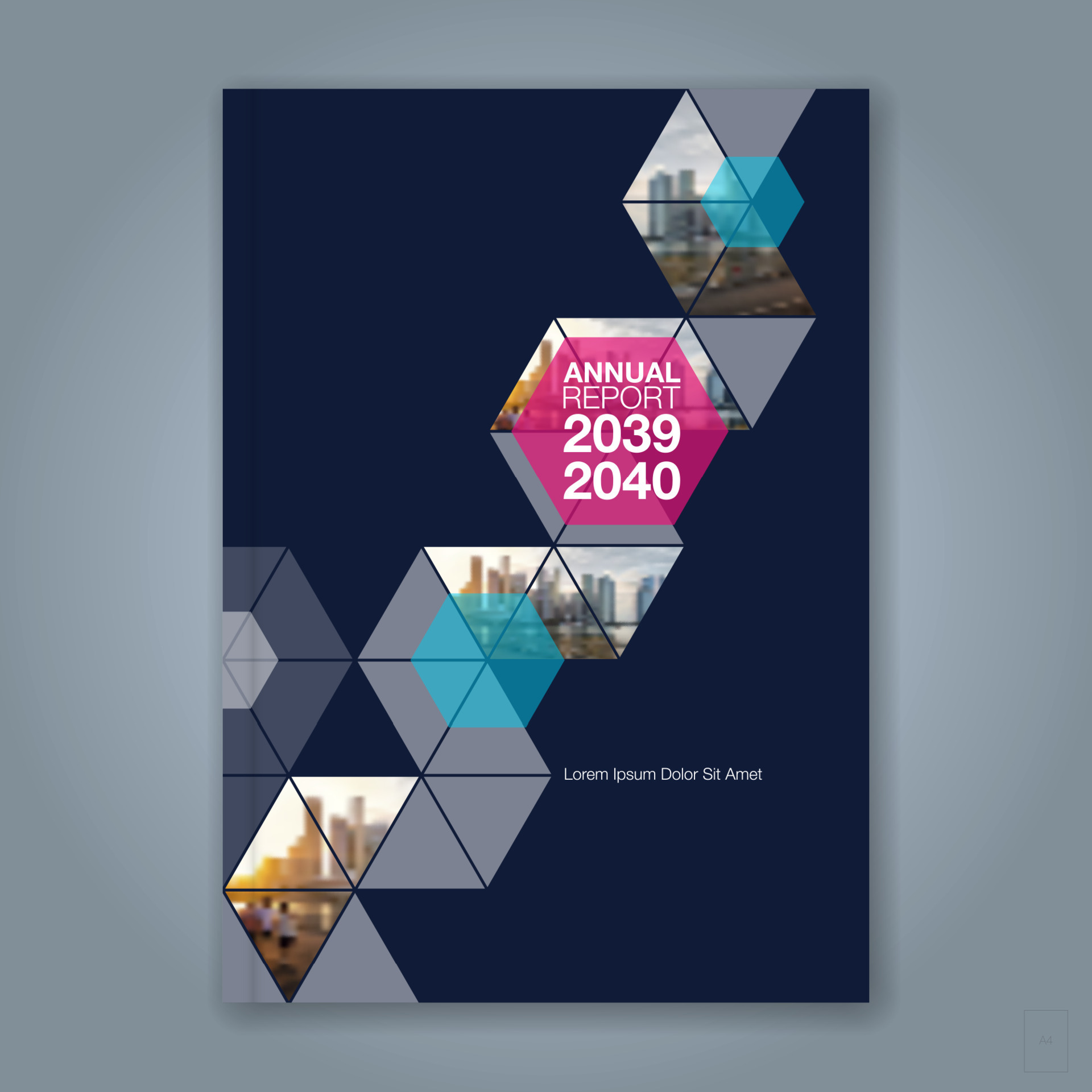 minimal geometric shapes design background for business annual report