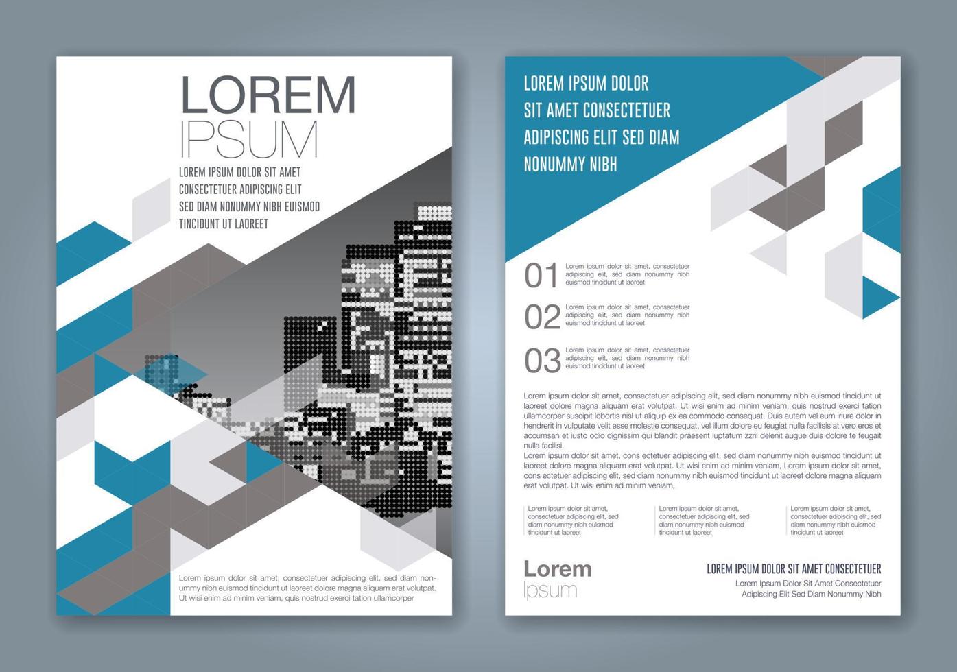 fondo de diseño de formas geométricas mínimas para informe anual de negocios portada de libro folleto folleto cartel vector