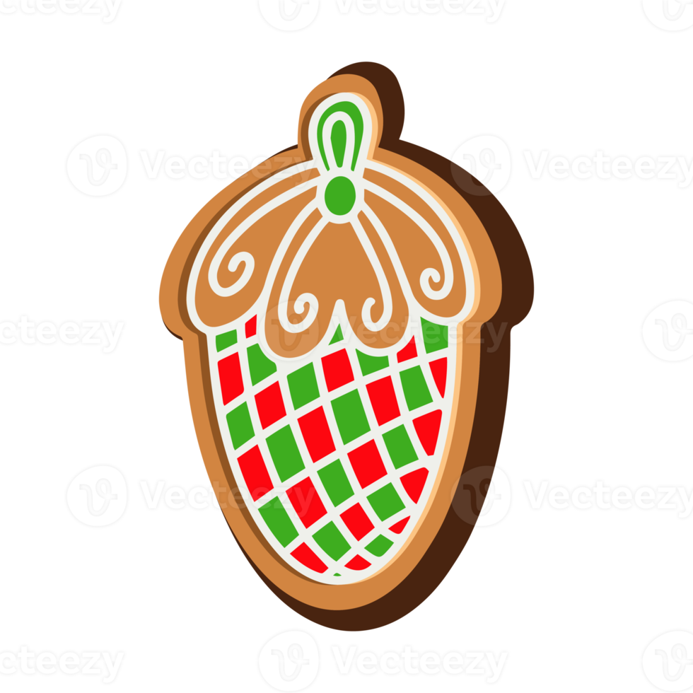 Christmas cookies in the shape of a cone. png