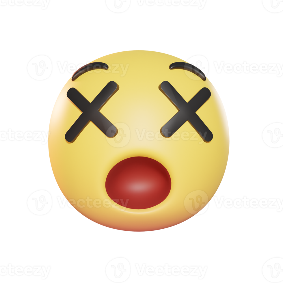 illustration 3d emoji confus png