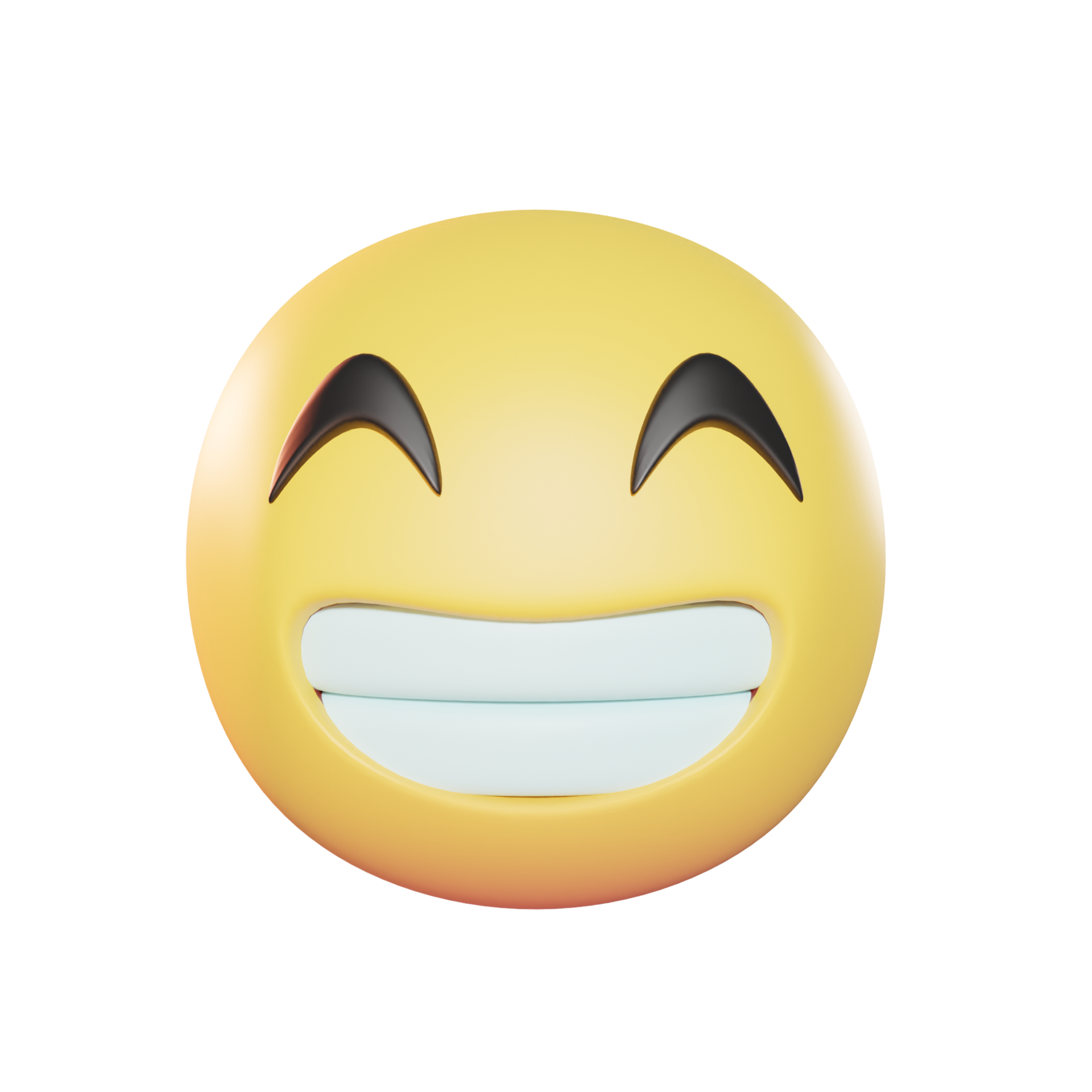 Emoji 10 rosto sorridente com olhos sorridentes Modelo 3D $9