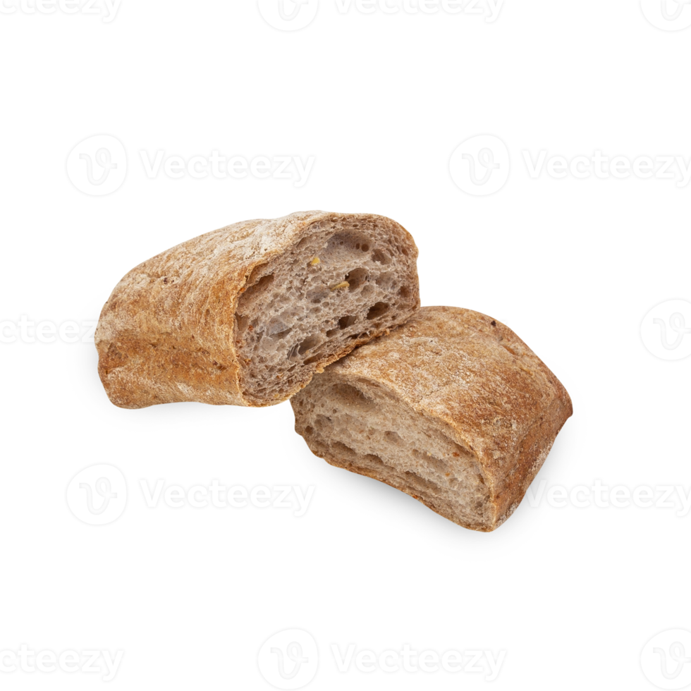 Ciabatta Bread cutout, Png file