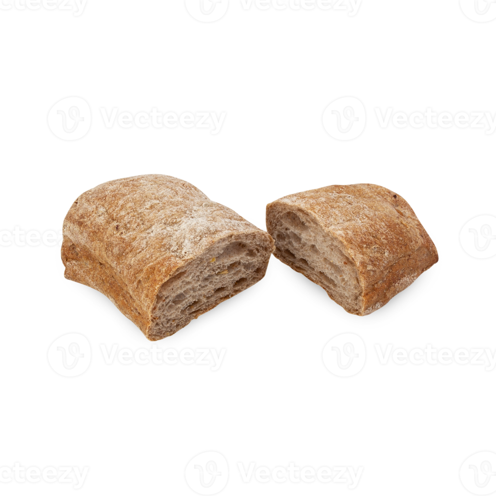 Ciabatta Bread cutout, Png file