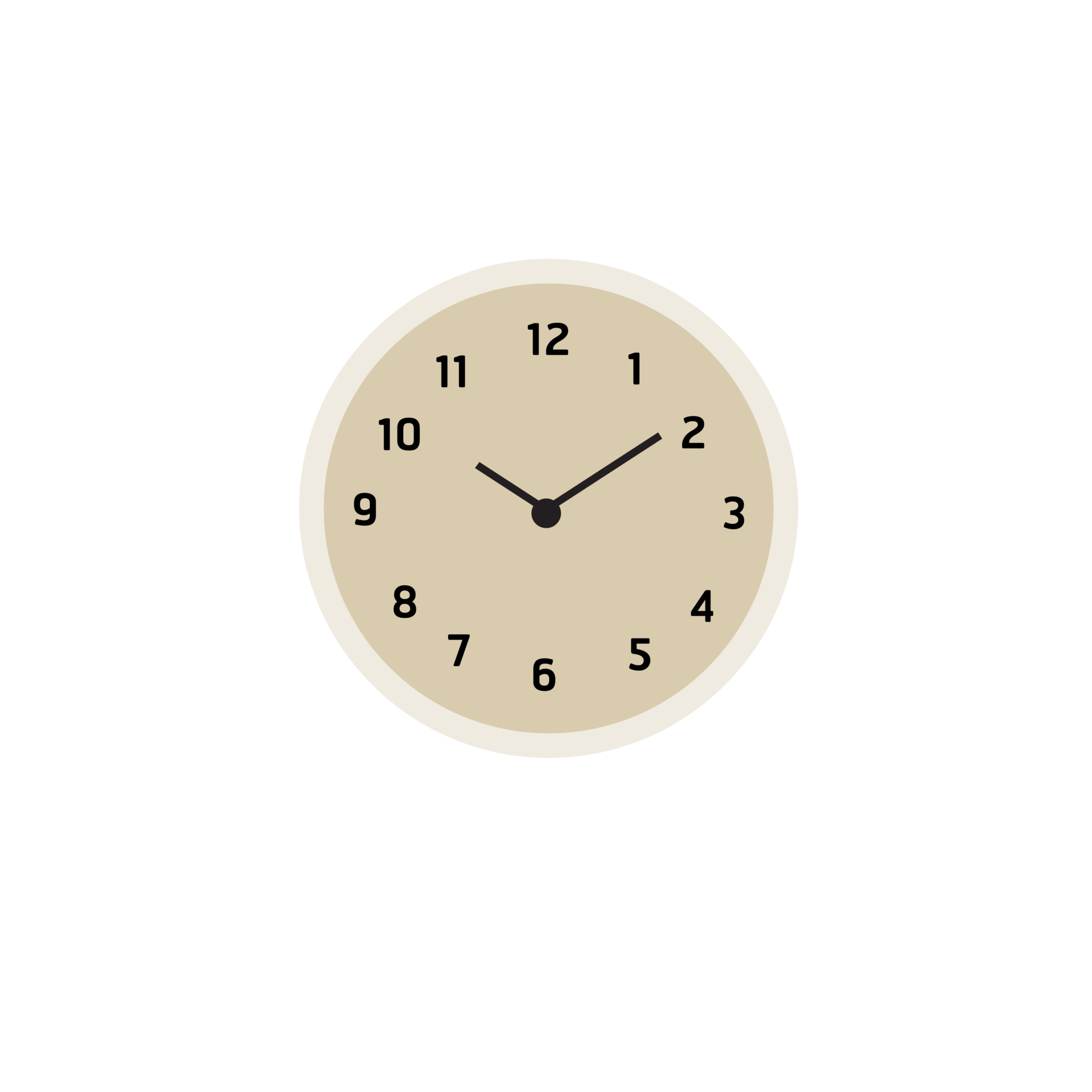 brown wall clock on transparent background 9885198 PNG