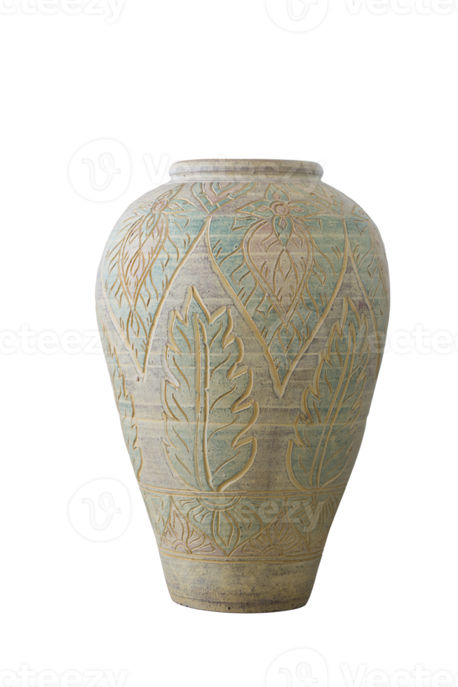 poterie fragile en céramique antique vintage png