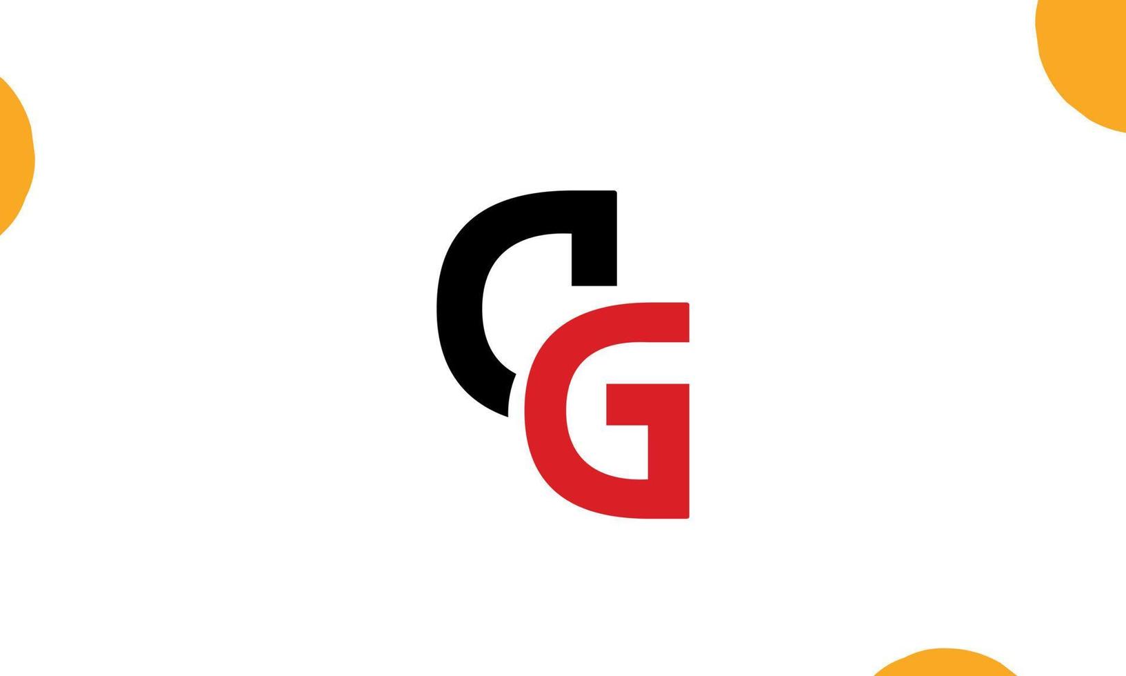 alfabeto letras iniciales monograma logo cg, cg, c y g vector