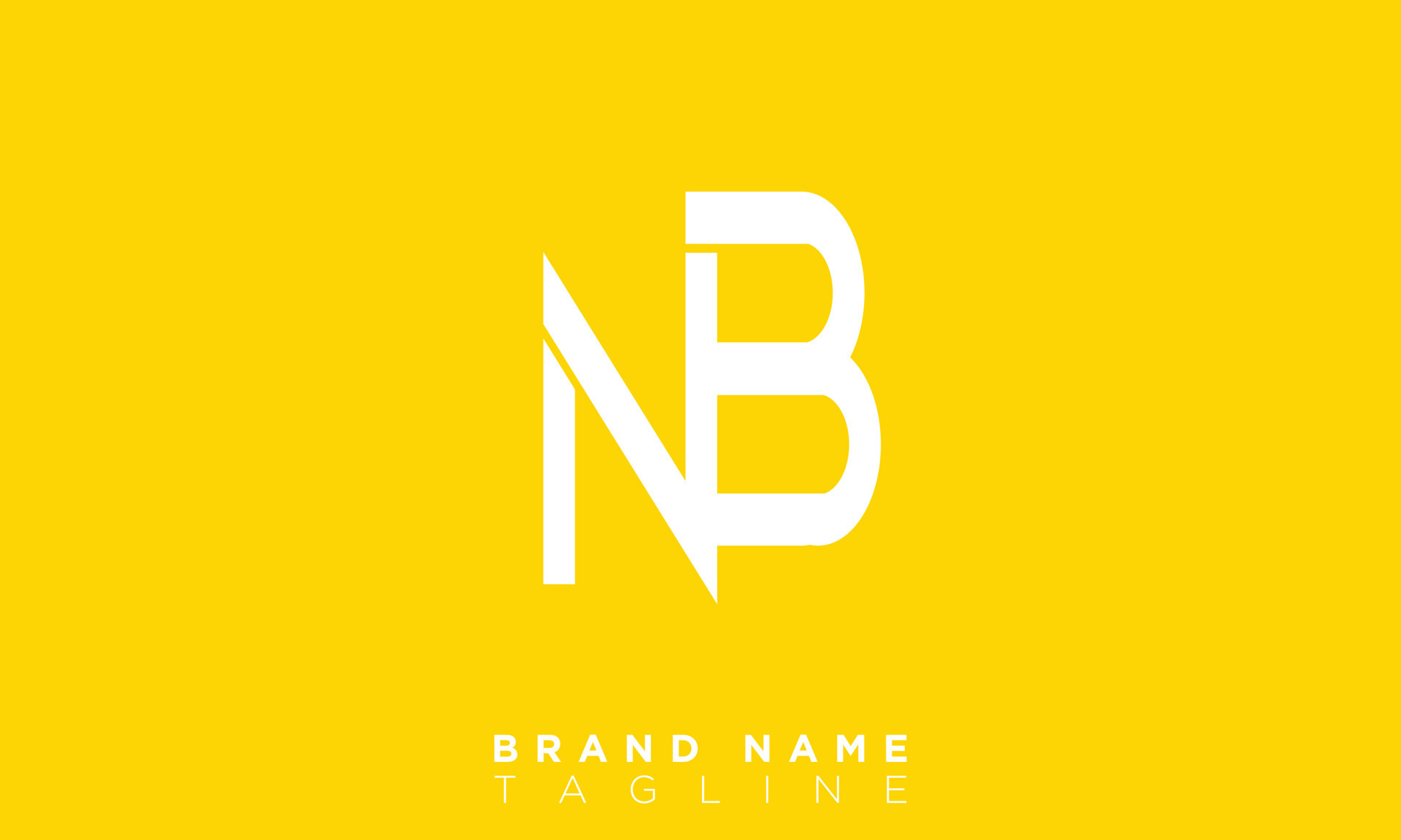 Alphabet letters Initials monogram logo NB, BN, N and B 9885386 Vector