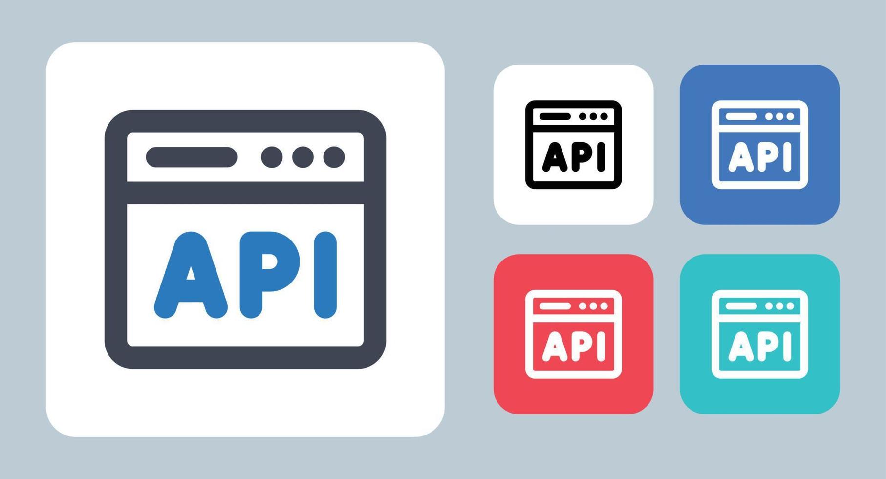 Web Framework icon - vector illustration . Web, Framework, Api, App, Application, Software, Interface, Website, Browser, webpage, line, outline, flat, icons .