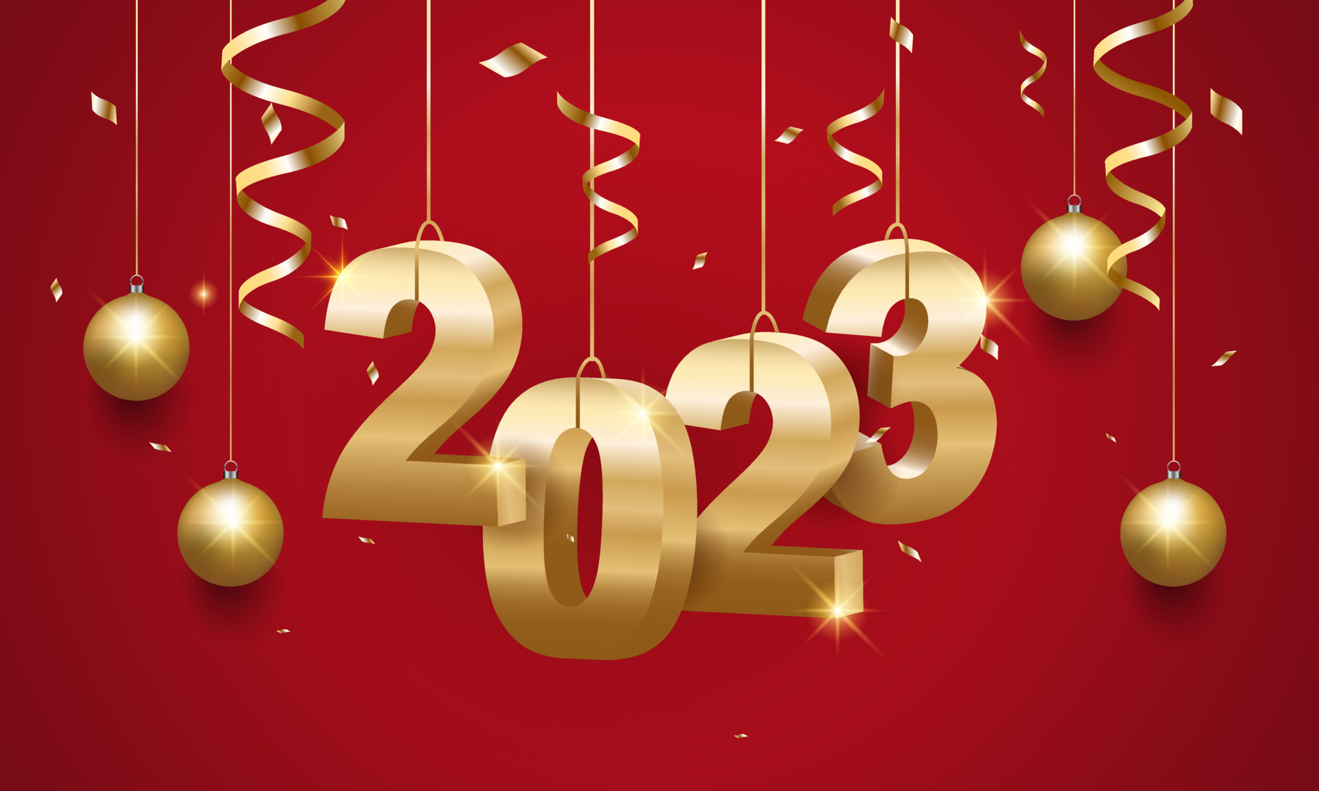 2023 Happy New Year Background Design. Greeting Card, Banner, Poster.  Vector Illustration. 9885638 Vector Art at Vecteezy