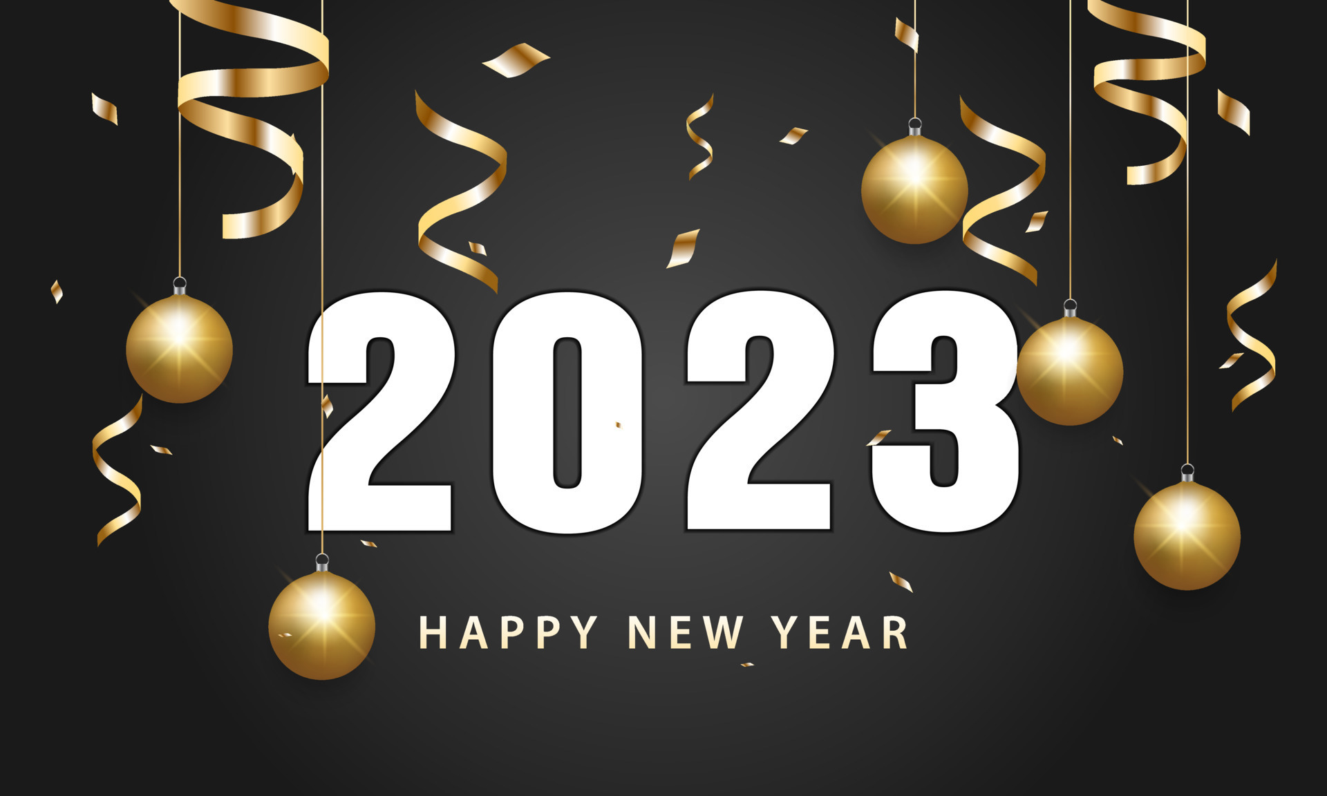 2023 Happy New Year Background Design. Greeting Card, Banner, Poster.  Vector Illustration. 9885640 Vector Art at Vecteezy