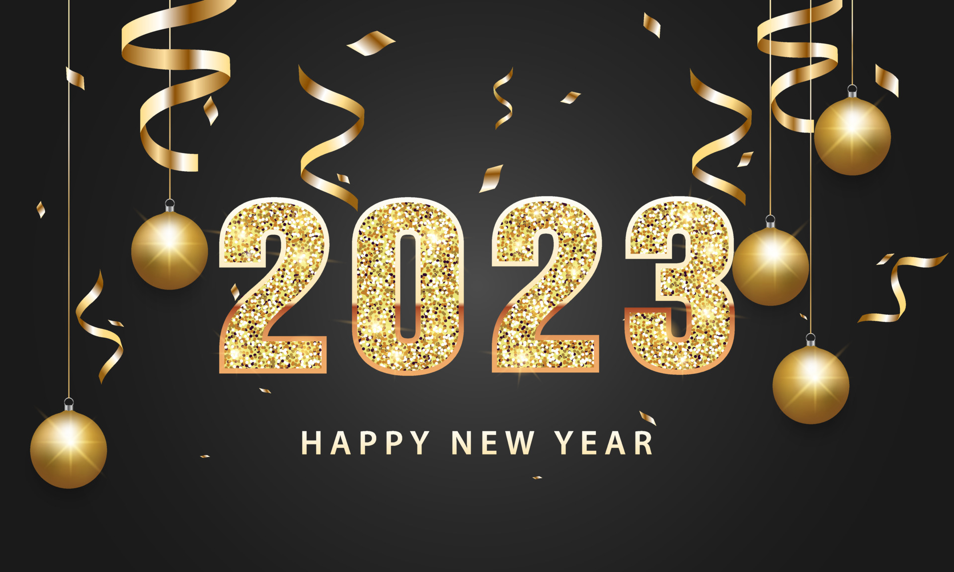 2023 Happy New Year Background Design. Greeting Card, Banner, Poster.  Vector Illustration. 9885655 Vector Art at Vecteezy